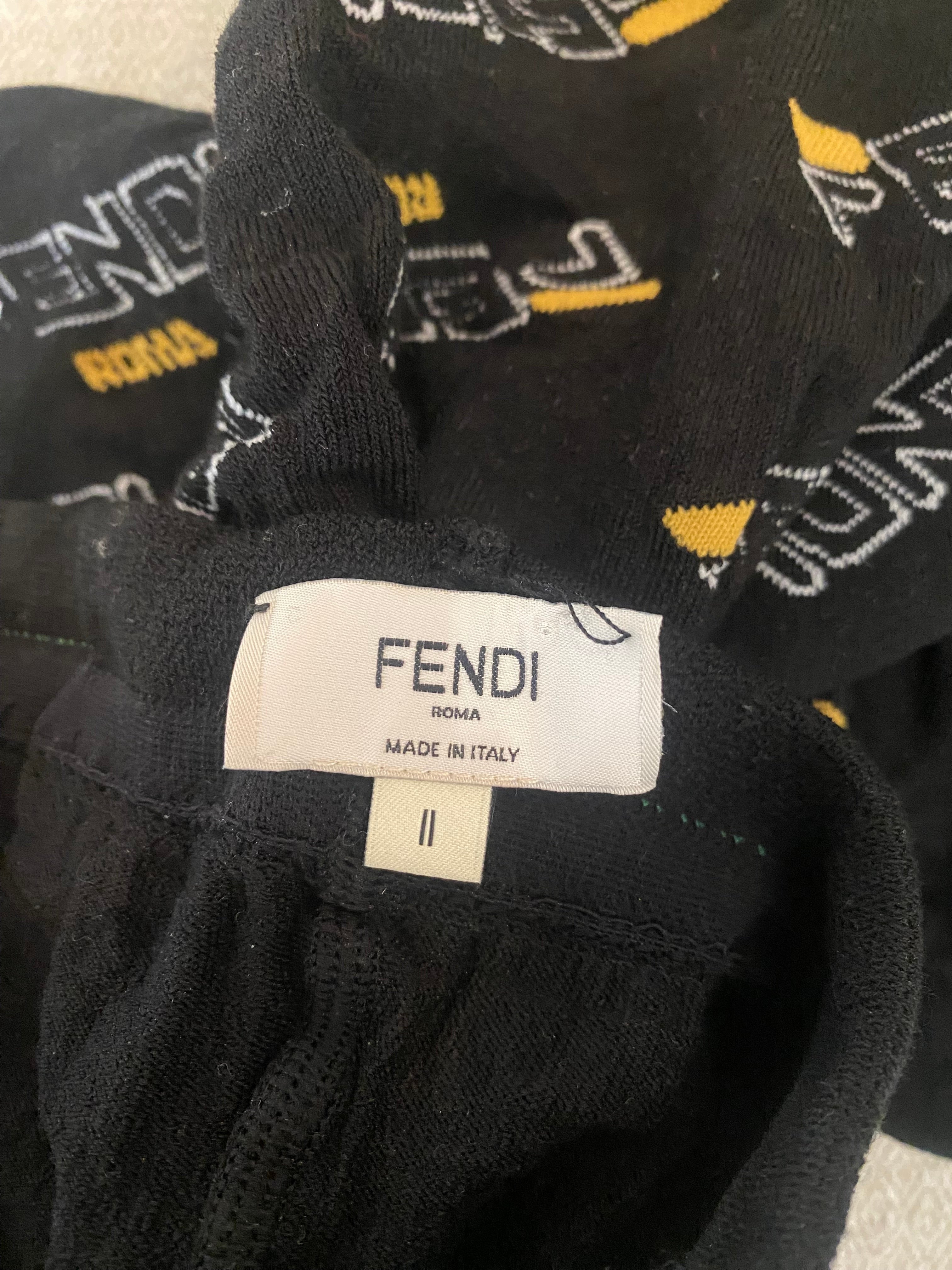 Collant outlet fendi noir