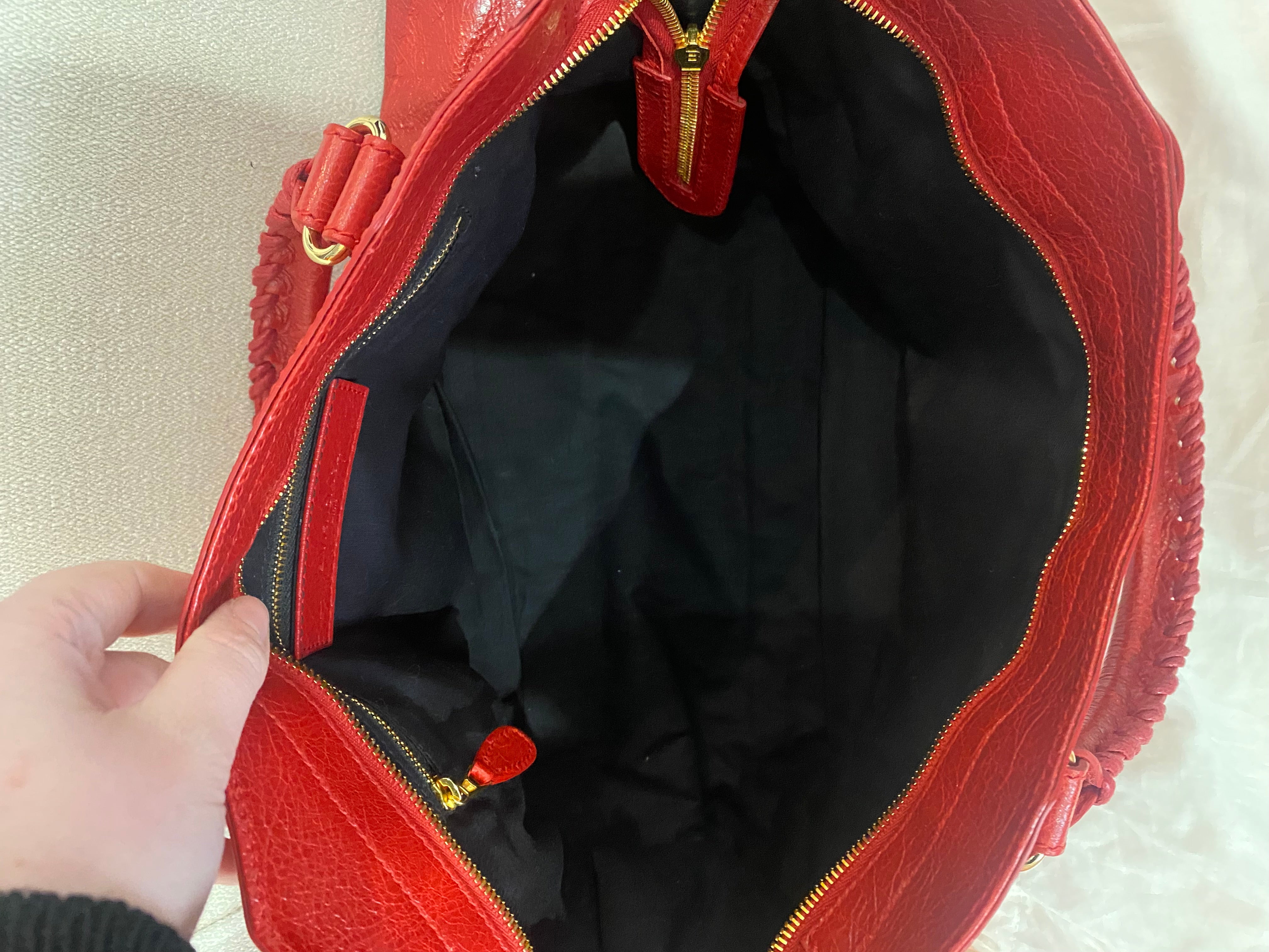 Sac top balenciaga rouge