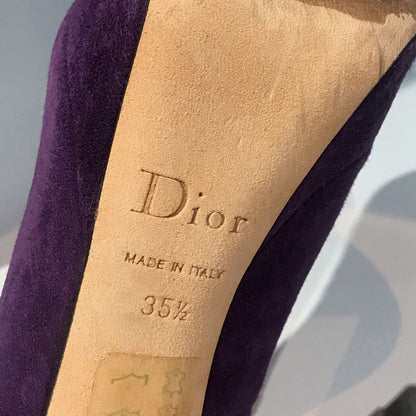 Escarpins Dior violets T.35,5