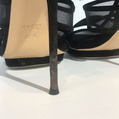 Sandales Gucci noires T.37,5