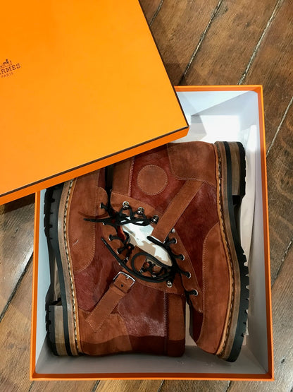 Bottines Hermes poulain T.41