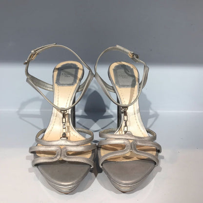 Sandales Dior argents T.36