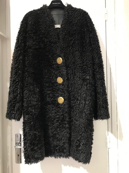 Manteau Balenciaga Shearling T.36