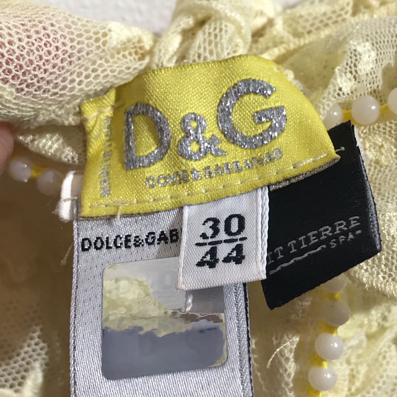 Top Dolce & Gabbana jaune T.40