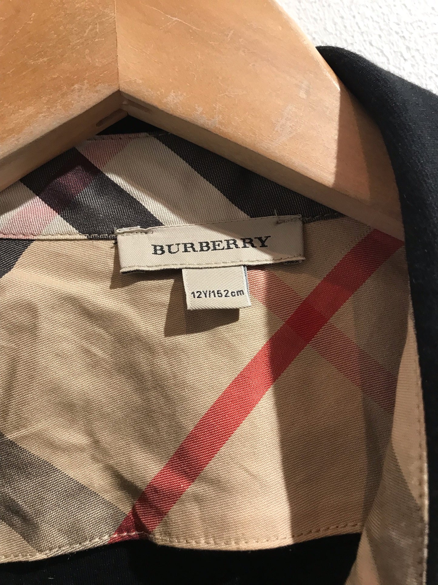 Trench Burberry noir T.12 ans