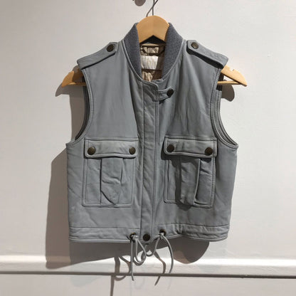 Veste Chloé cuir bleu T.34