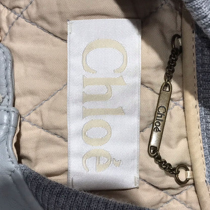 Veste Chloé cuir bleu T.34