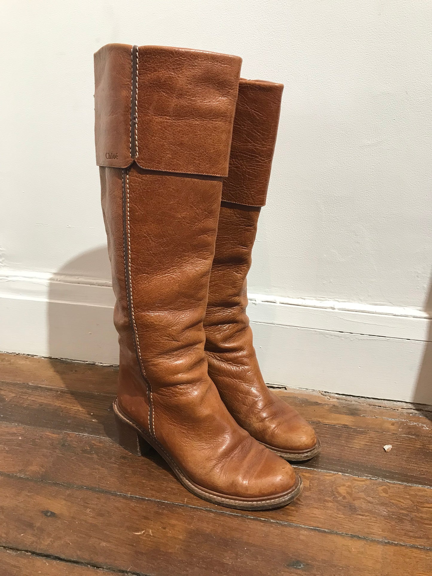 Bottes Chloé camel T.36