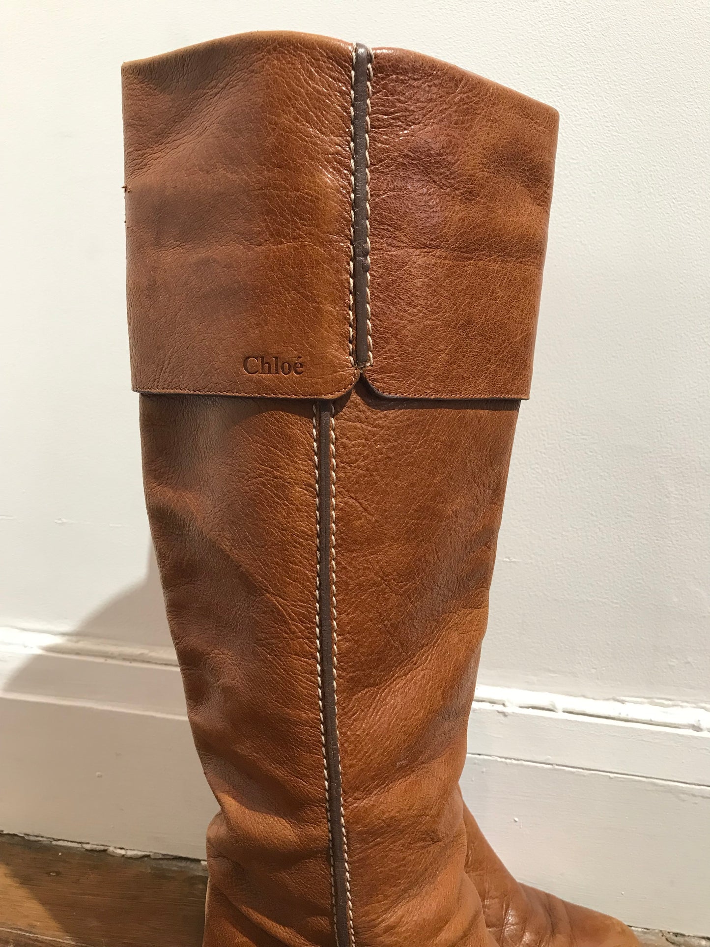 Bottes Chloé camel T.36