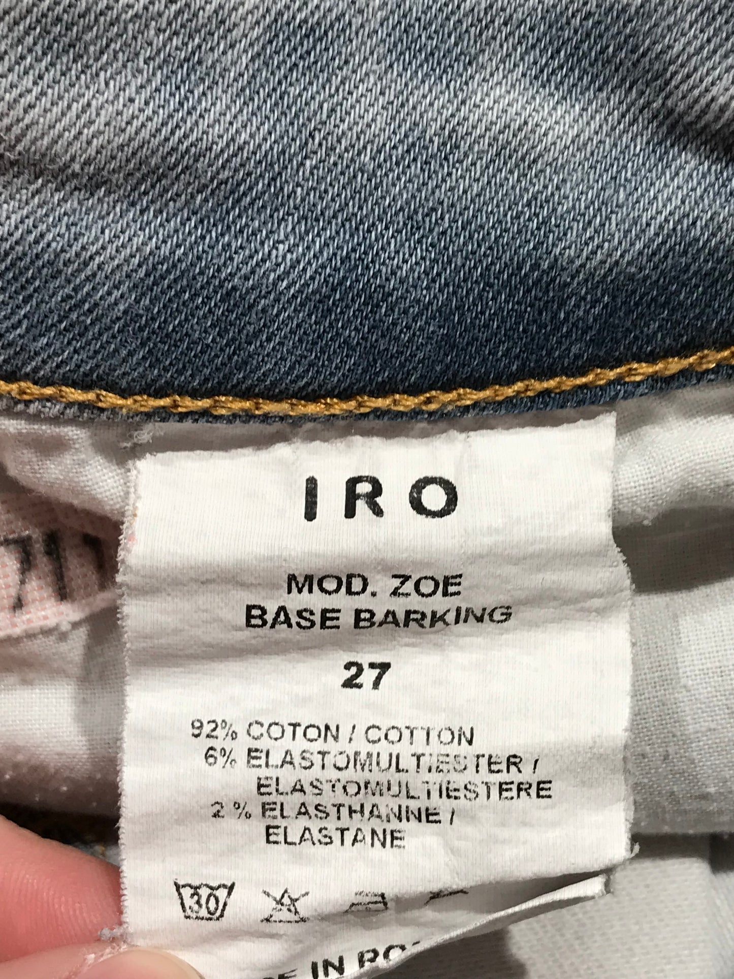 Short Iro jeans T.27