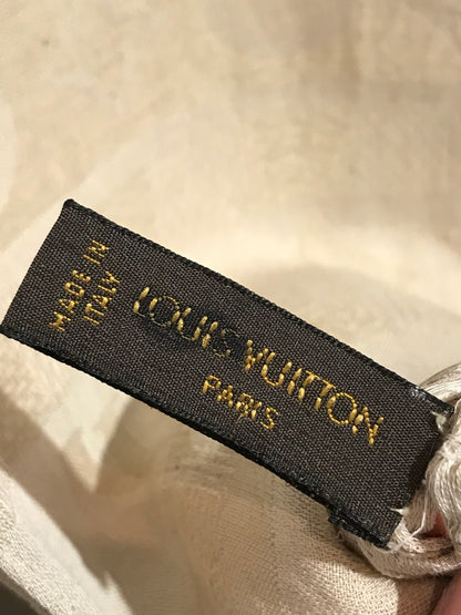 Châle Louis Vuitton Monogram beige