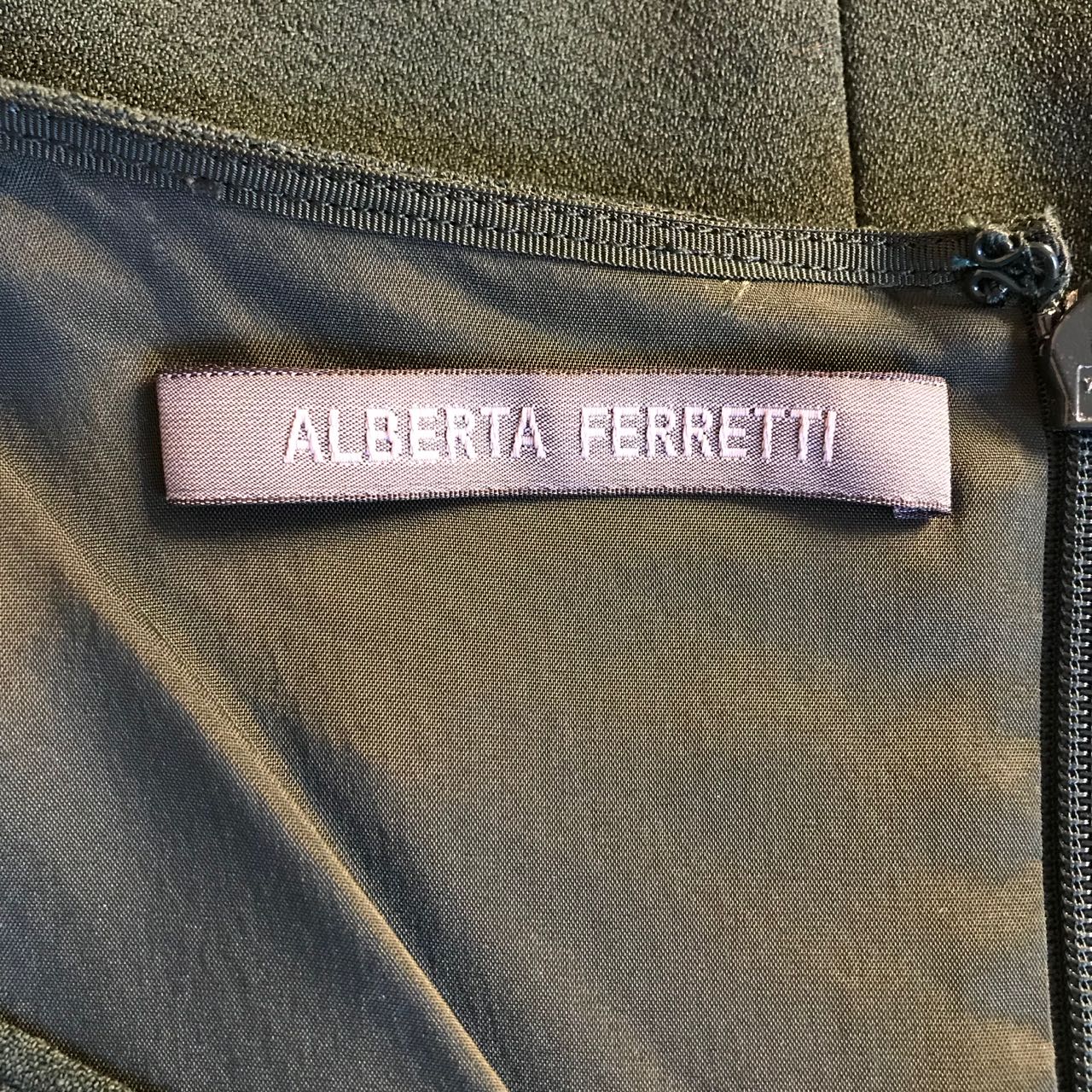 Robe Alberta Ferretti verte T.38