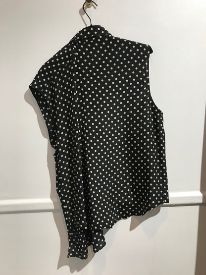 Blouse Balenciaga à pois T.40