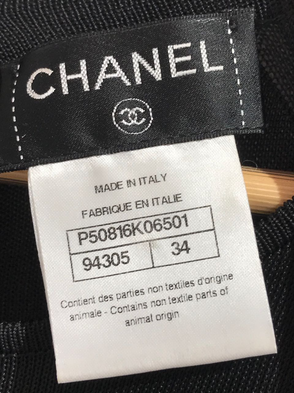 Robe Chanel noire T.34