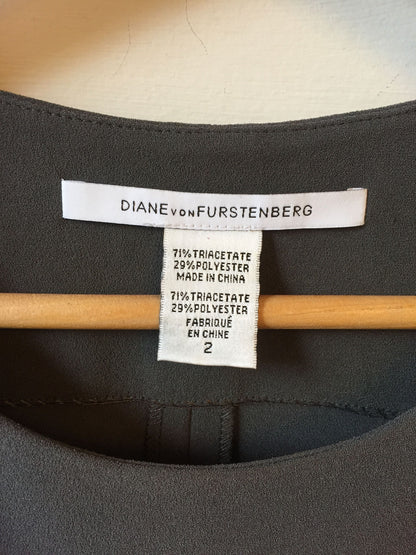 Robe Diane Von Furstenberg grise T.2