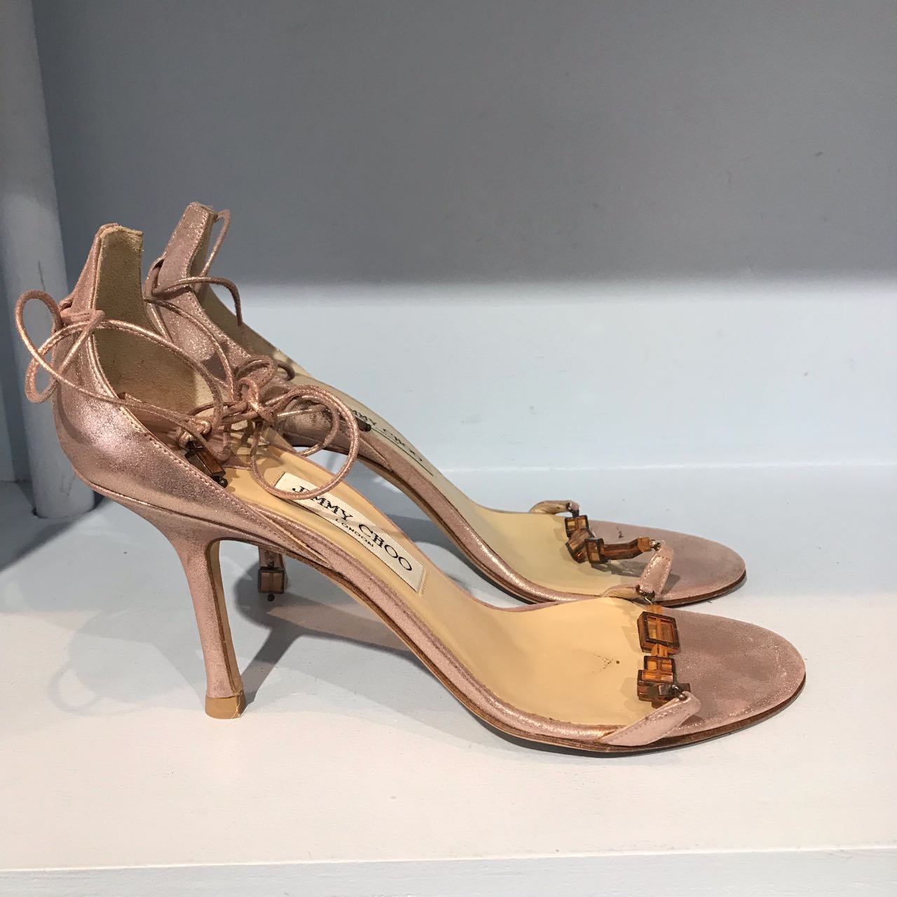 Sandales Jimmy Choo roses T.40