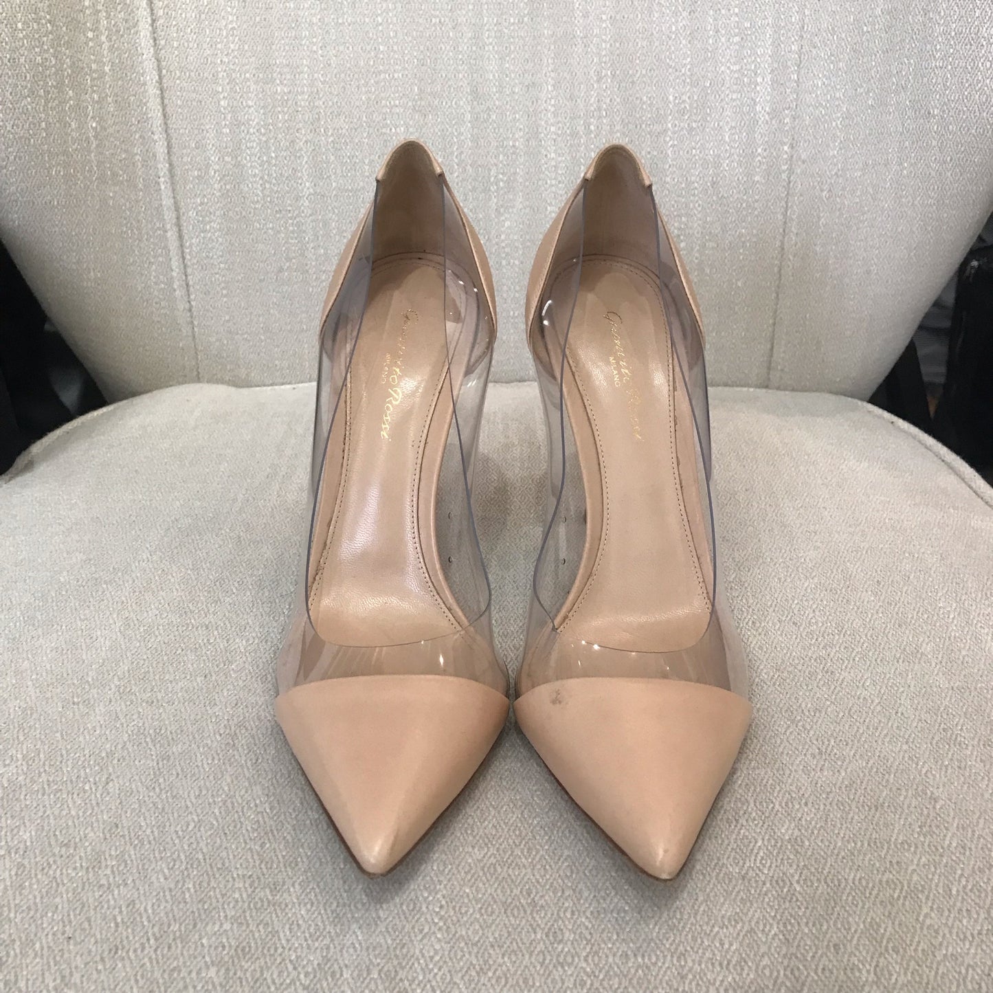 Escarpins Gianvito Rossi plexi T.40