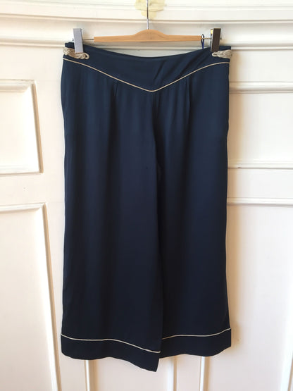 Pantalon Louis Vuitton bleu T.40
