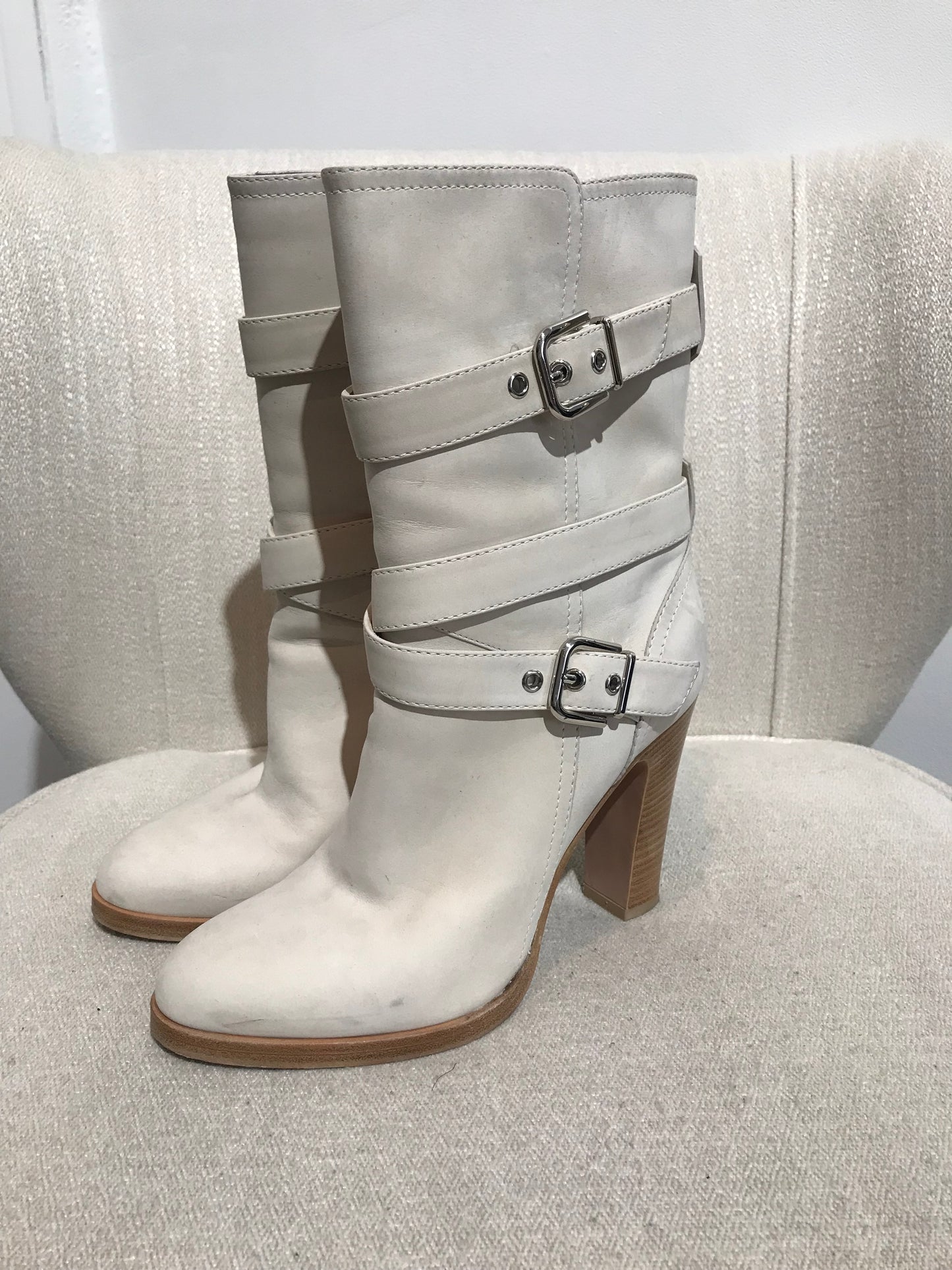 Bottes Gianvito Rossi beiges T.37,5