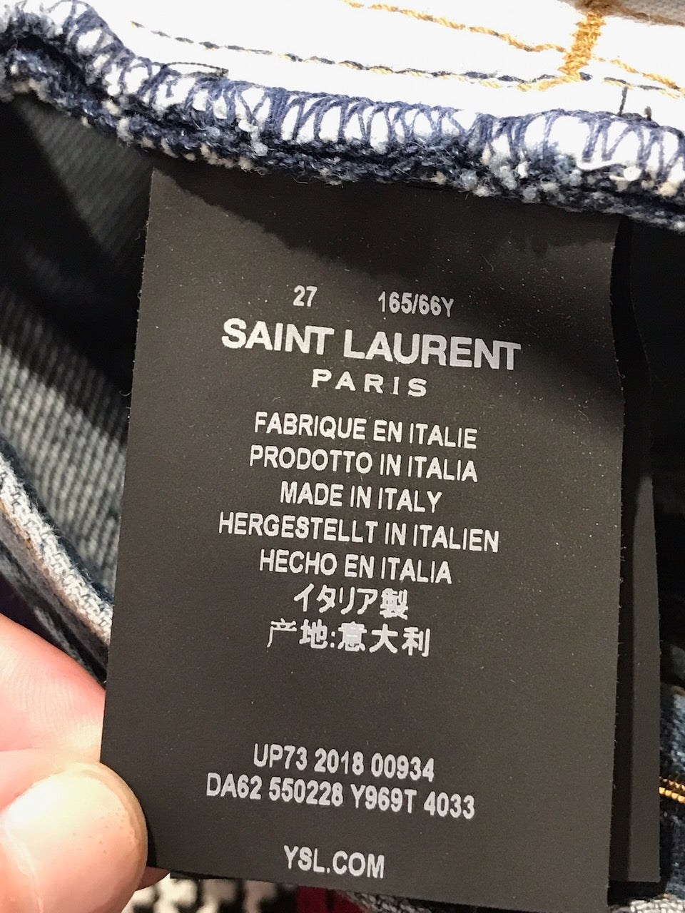 Short Saint Laurent en jeans T.27