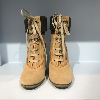 Boots Chloé en daim T.36,5