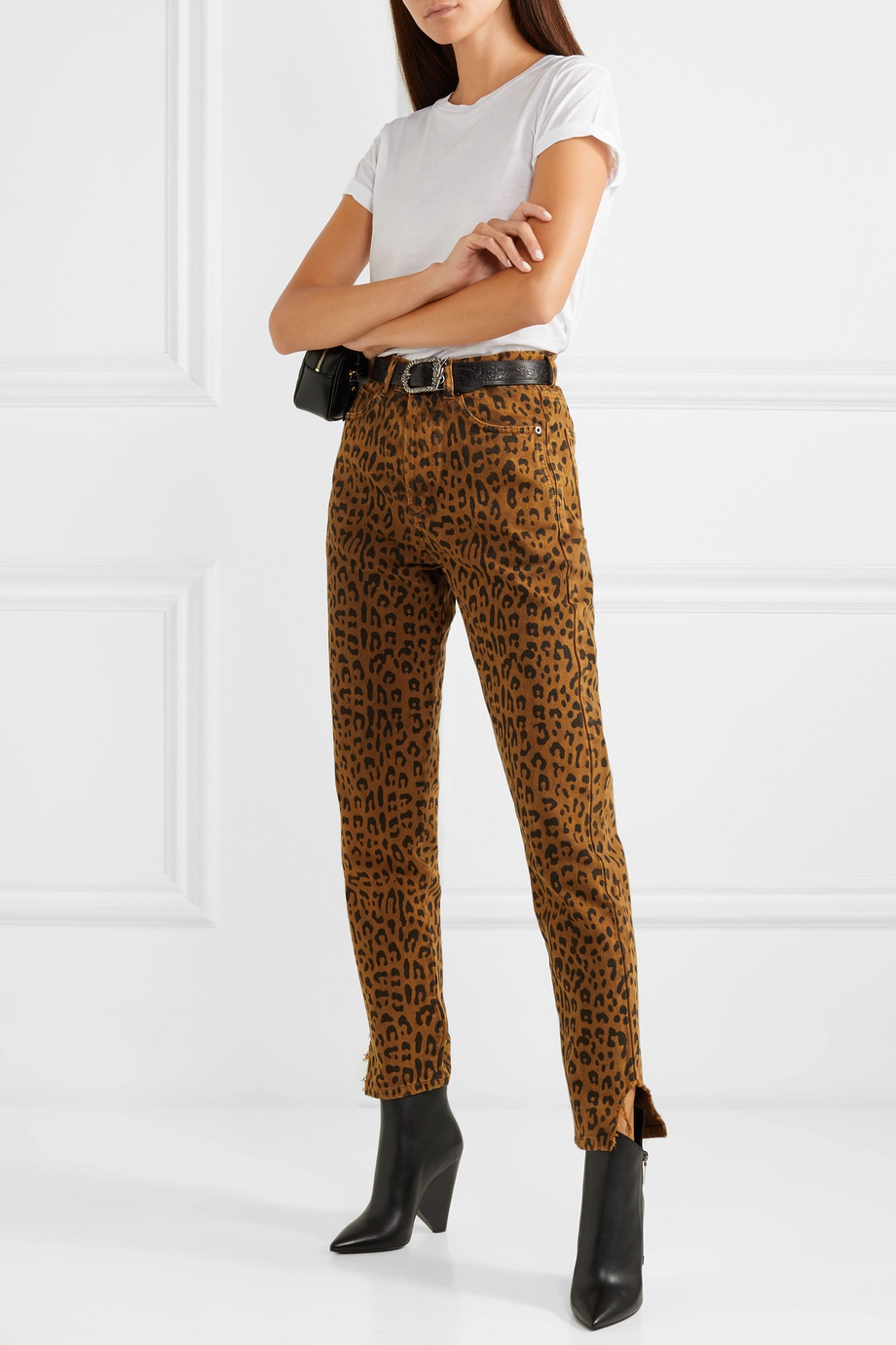 Jeans Saint Laurent leopard T.29